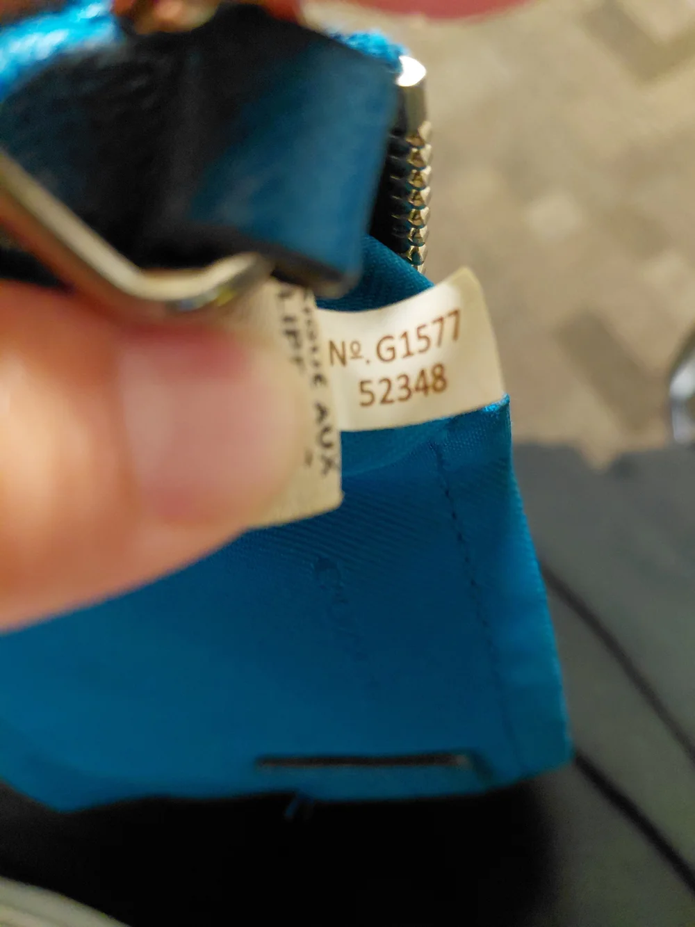 Coach Blue Crossbody Leather Bag